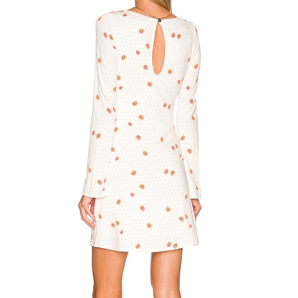 NWT Free People Celia Square Neck Floral Dress - Picture 2 of 9